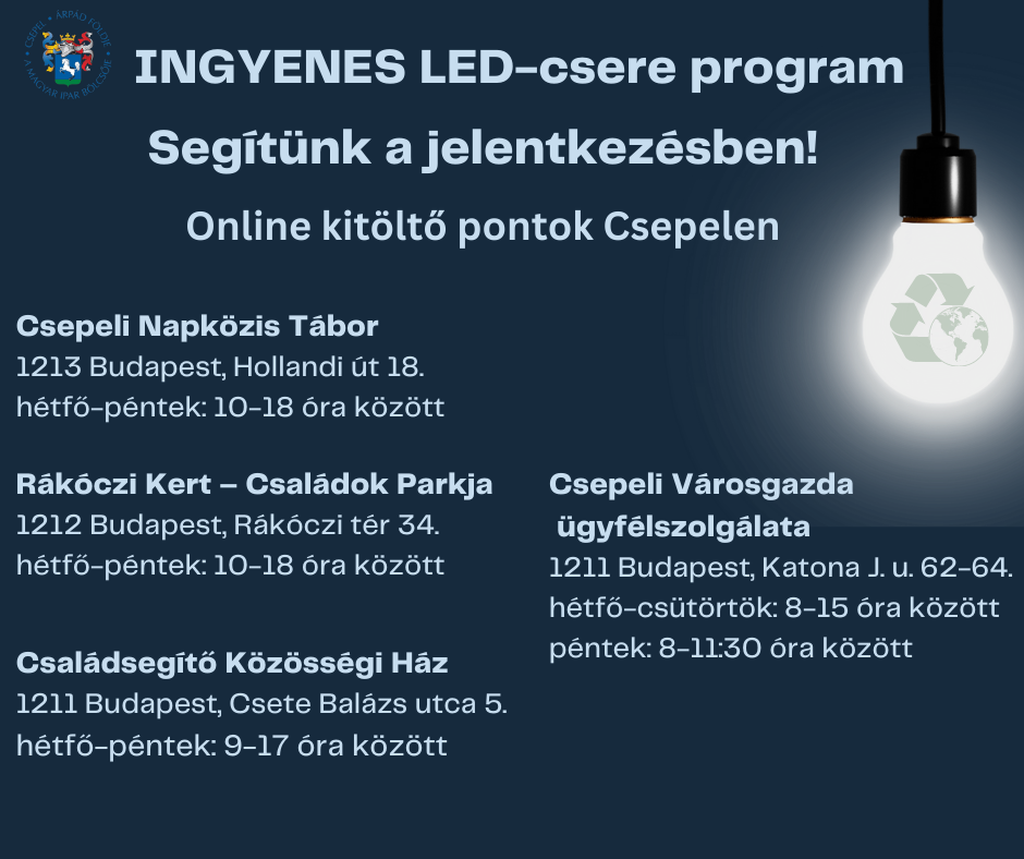 Ingyenes LED csere program